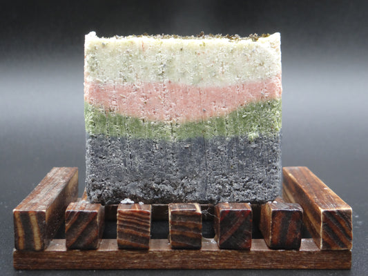 Pink Spa Salt and Seaweed Exfoliating Anti-Acne Face and Bath Soap "PORE REDUCER"